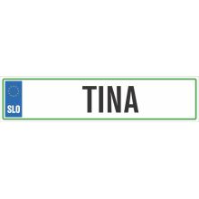 Registrska tablica - TINA, 47x11cm