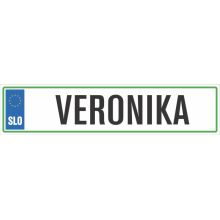 Registrska tablica - VERONIKA, 47x11cm