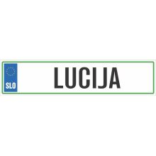 Registrska tablica - LUCIJA, 47x11cm