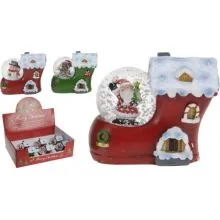 Snežna krogla - božični čevelj, 7.5X7.5X 5 cm, sortirano