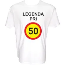 Majica-Legenda pri 50 Let XXL-bela