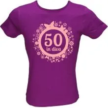 Majica ženska (telirana)-Diva 50 M-vijolična