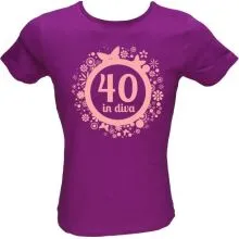 Majica ženska (telirana)-Diva 40 M-vijolična