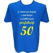 Majica-Perfekcija 50 Let L-modra