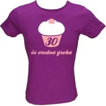 Majica ženska (telirana)-30 in vredna greha M-vijolična