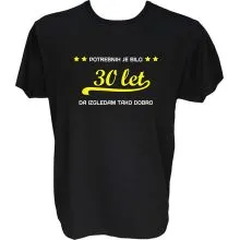 Majica-Potrebnih je bilo 30 let XL-črna