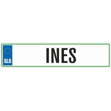 Registrska tablica - INES, 47x11cm