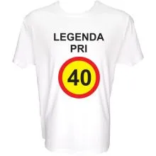 Majica-Legenda pri 40 Let M-bela