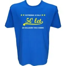 Majica-Potrebnih je bilo 50 let XXL-modra