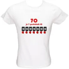 Majica ženska (telirana)-70 je 7 perfektnih 10 L-bela