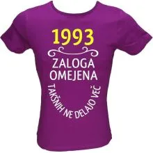 Majica ženska (telirana)-1993, zaloga omejena, takšnih ne delajo več L-vijolična