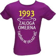 Majica ženska (telirana)-1993, zaloga omejena, takšnih ne delajo več L-vijolična