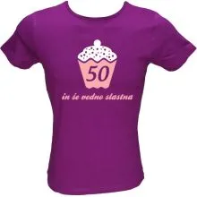 Majica ženska (telirana)-50 in še vedno slastna S-vijolična