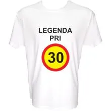 Majica-Legenda pri 30 Let XXL-bela