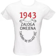 Majica ženska (telirana)-1943, zaloga omejena, takšnih ne delajo več S-bela
