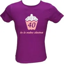 Majica ženska (telirana)-40 in še vedno slastna L-vijolična