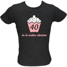 Majica ženska (telirana)-40 in še vedno slastna L-črna