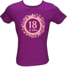 Majica ženska (telirana)-Diva 18 L-vijolična