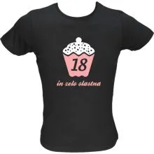 Majica ženska (telirana)-18 in zelo slastna M-črna