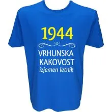 Majica-1944, vrhunska kakovost, izjemen letnik XXL-modra