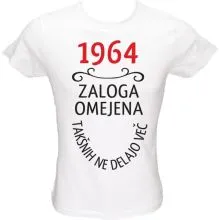 Majica ženska (telirana)-1964, zaloga omejena, takšnih ne delajo več M-bela