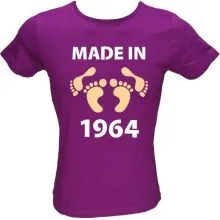 Majica ženska (telirana)-Made in 1964 noge M-vijolična