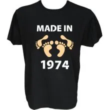 Majica-Made in 1974 noge XXL-črna