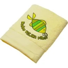Brisača hudo velika riba, beige, 100x5Ocm