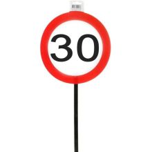Prometni znak 30 na palici, fi 26 cm