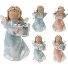 Svečnik angel, 15 cm, sortirano