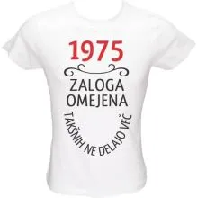 Majica ženska (telirana)-1975, zaloga omejena, takšnih ne delajo več M-bela
