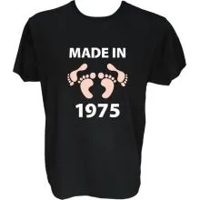 Majica-Made in 1975 noge XXL-črna