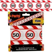Trak iz pvc za označevanje - prometni znak 50, 15m