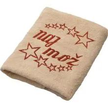 Brisača Naj mož, beige 100x5Ocm 100% bombaž