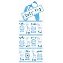Darilna škatlica za rojstvo "Baby boy" z ročaji, 15x8,5cm