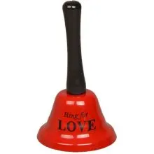 Zvonec "Love" - rdeč, 13x17cm
