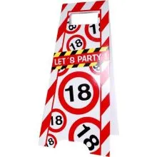 Talna označba "Lets Party", prometni znak 18, 30x62.5cm