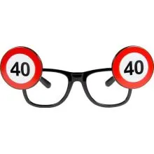 Očala dekorativna, prometni znak 40