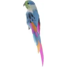 Papagaj na ščipalki, 1/1, 15cm, različne barvne kombinacije, sort.