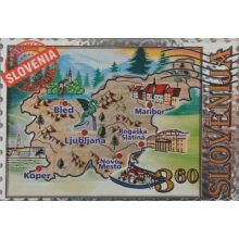Slovenija, Magnet znamka velika, 7.5x5cm