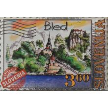 Slovenija - Bled, Magnet znamka velika, 7.5x5cm