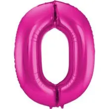Balon napihljiv, za helij, roza, št. 0, 86cm