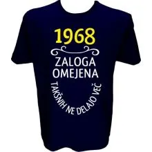 Majica-1968, zaloga omejena, takšnih ne delajo več XXL-temno modra