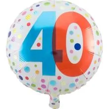 Balon napihljiv, za helij, okrogel s pikami, 40, 45cm
