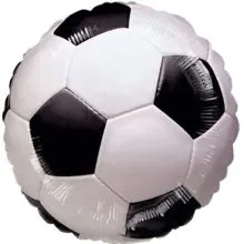 Balon, folija, "Nogometna žoga", sladkarije,  23cm