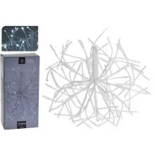 Viseča božična dekoracija v obliki krogle z LED lučkami za notranjo in zunanjo uporabo, 96 LED, 45cm