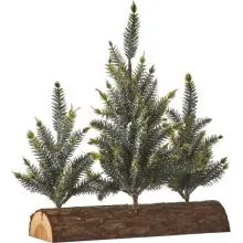 Božična jelka, 3/1 na hlodu, 29x25cm