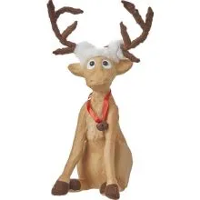 Jelenček Rudolf, sedeč, stiropor, 21x15x42cm