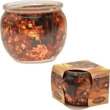 Dišeča sveča v steklenem kozarčku, čarobni čas, 6x6.5cm