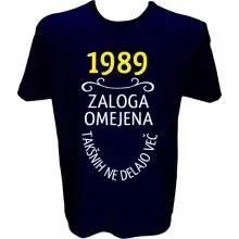 Majica-1989, zaloga omejena, takšnih ne delajo več L-temno modra